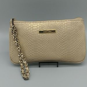 Anne Klein gold wristlet